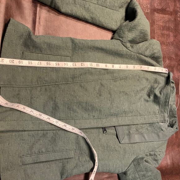 Vince Green Moto Jacket Womens XS Lightweight Full Zip Pockets Textured‎ - Picture 15 of 16